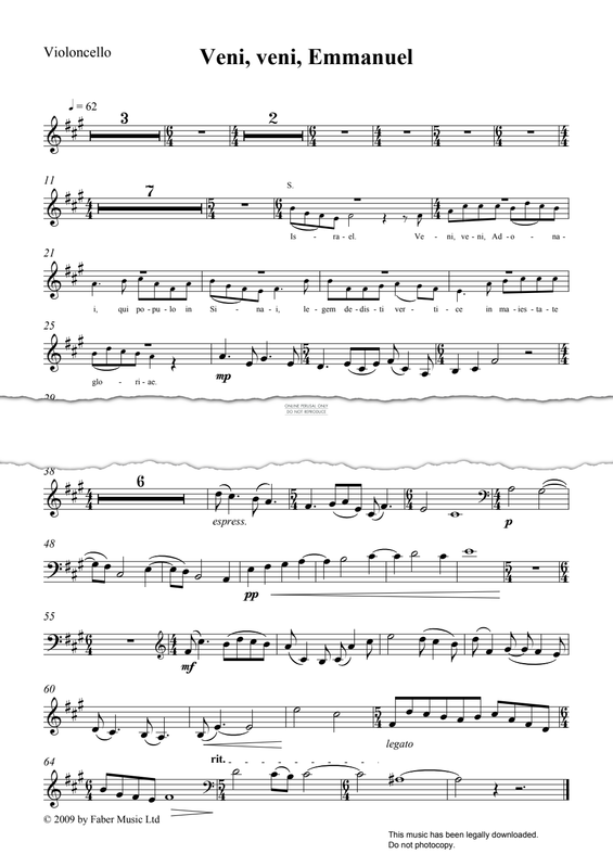 Produktgalerie: Seite 1 von 1 Veni, Veni, Emmanuel, Howard Goodall, Violoncello