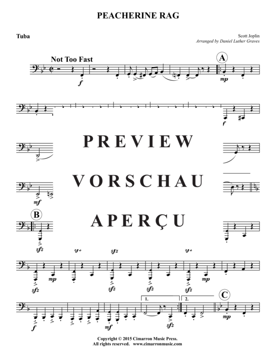 Produktgalerie: Seite 14 von 15 Peacherine Rag , , (Blechbläserquintett)