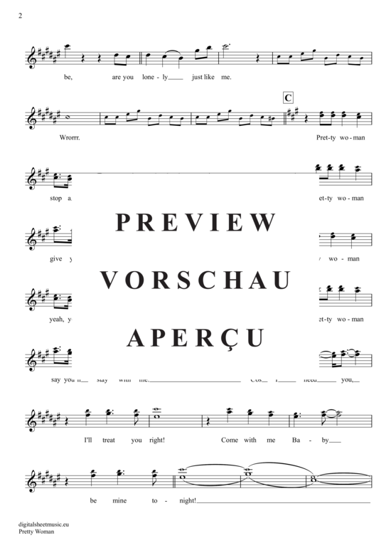 Product gallery: Page 3 of 4 Pretty Woman , Orbison, Roy, Alto Saxophone