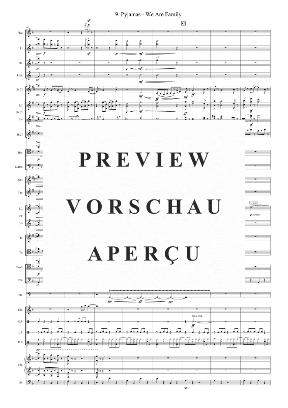 Produktgalerie: Seite 10 von 11 Pyjamas - We Are Family, , Blasorchester