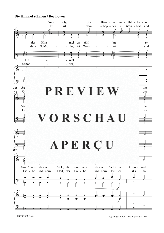 gallery: Die Himmel rühmen, , (Gemischter Chor und Orgel)