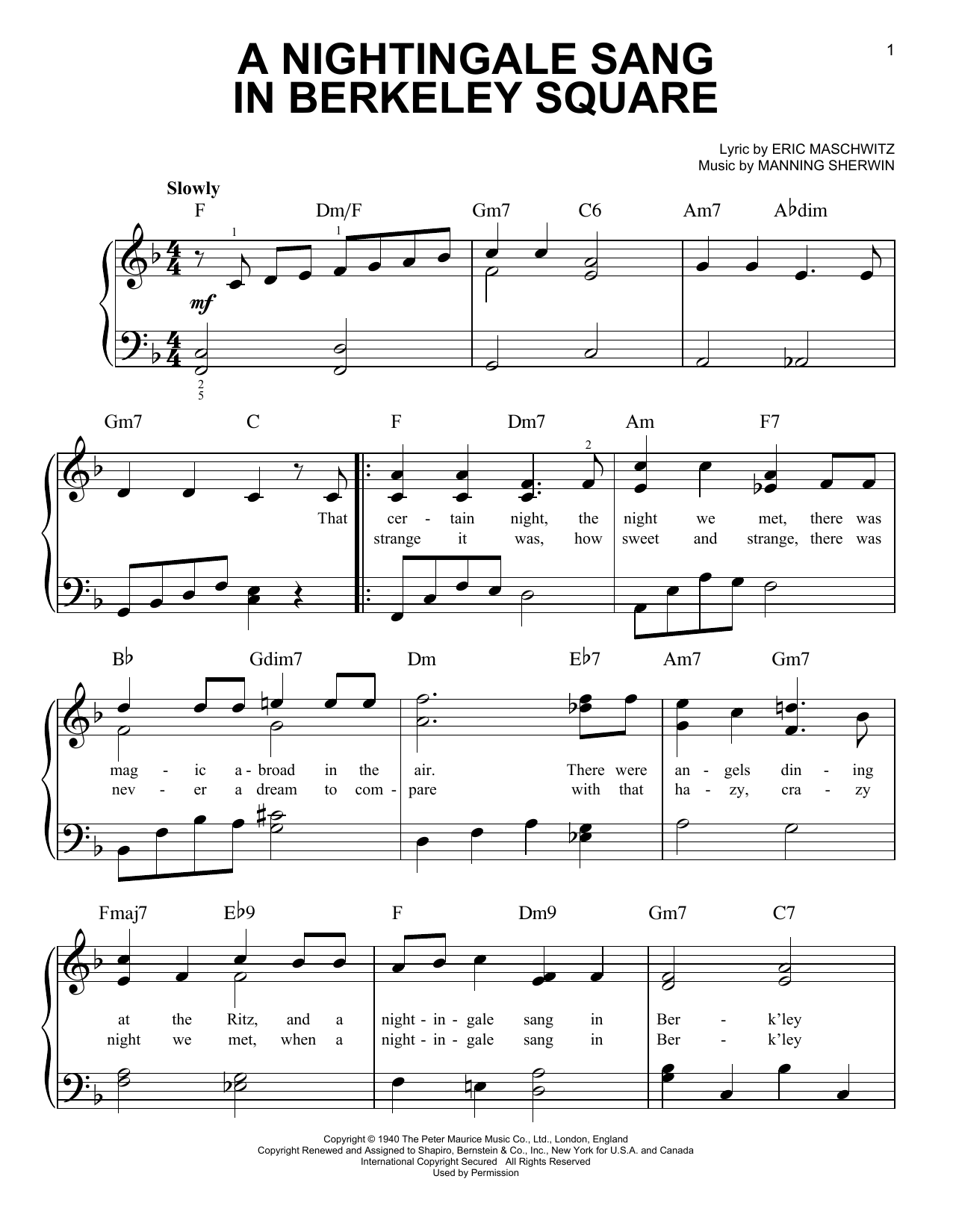 Product gallery: Page 1 of 1 A Nightingale Sang In Berkeley Square, Manhattan Transfer