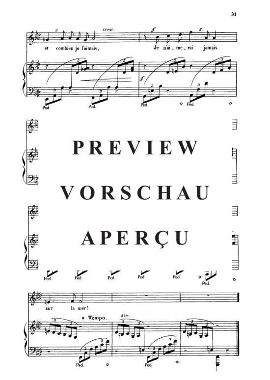 Product gallery: Page 6 of 6 La chanson du pêcheur Op.4 No.1, , Medium Voice and Piano
