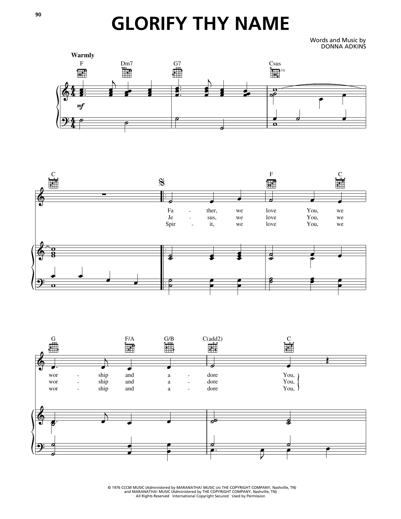 Produktbild zu: Glorify Thy Name