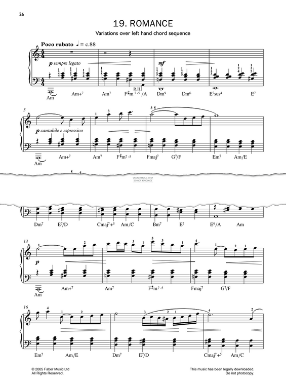 Produktgalerie: Seite 1 von 1 Romance, John Kember, Klavier