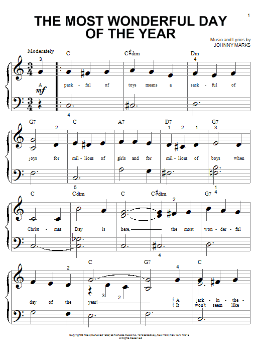 Produktbild zu:  The Most Wonderful Day Of The Year - Johnny Marks