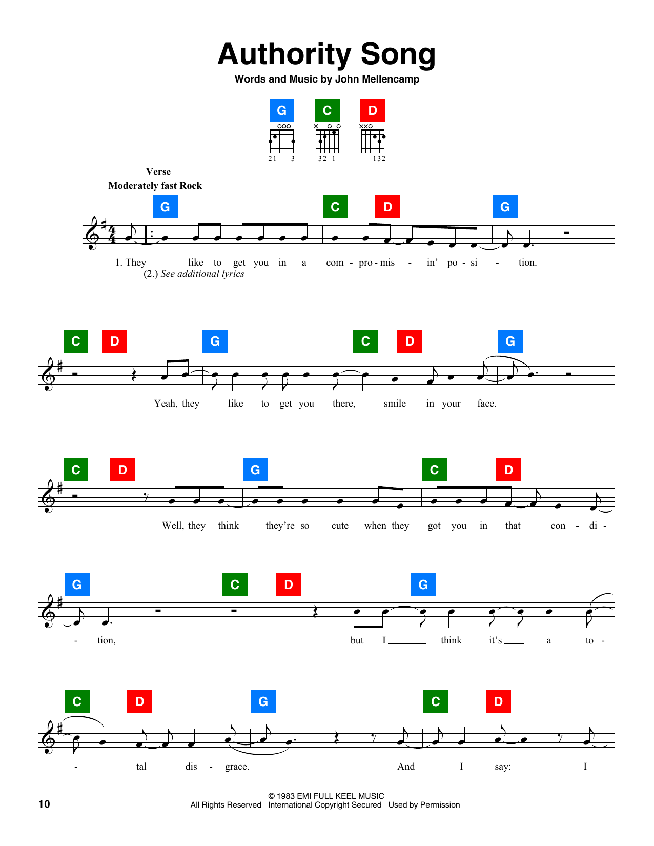 Produktbild zu: Authority Song