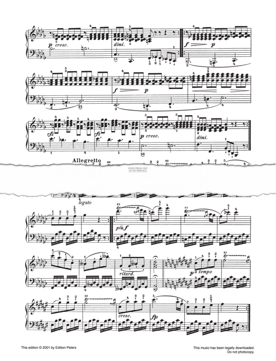 Produktgalerie: Seite 1 von 1 Allegretto Op. 139 No. 89, Carl Czerny, Klavier