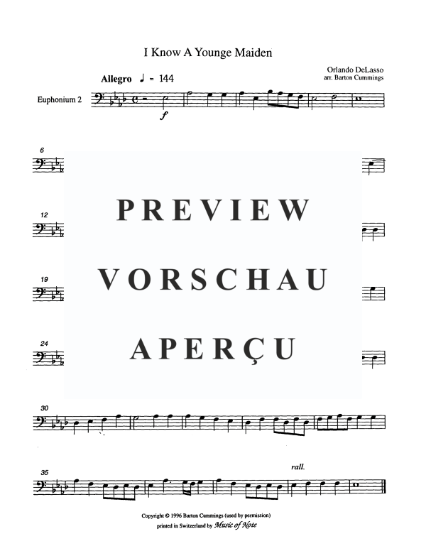 Produktgalerie: Seite 6 von 8 I Know a Younge Maiden, , Tuba Quartett EETT