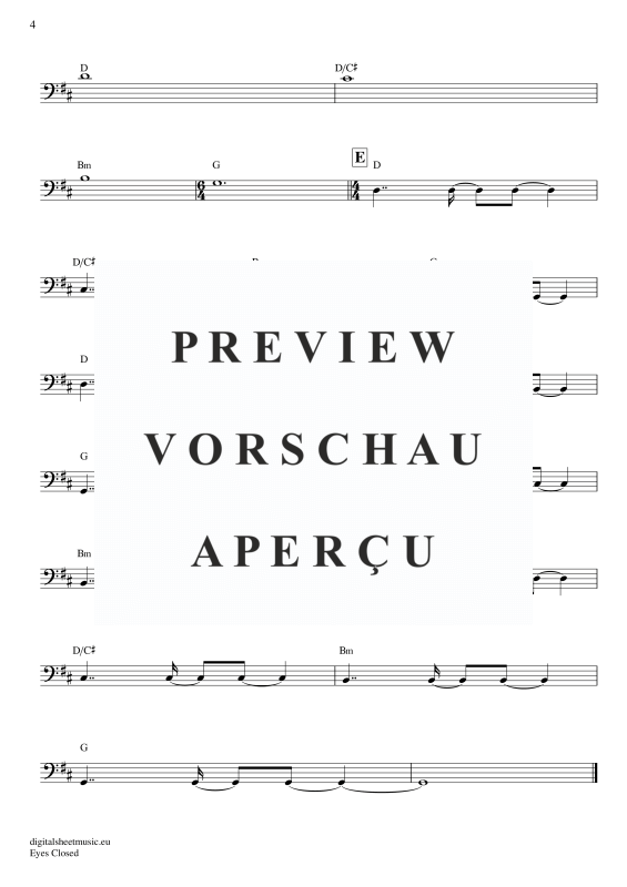 Product gallery: Page 5 of 5 Eyes Closed , Sheeran, Ed, Bass Guitar