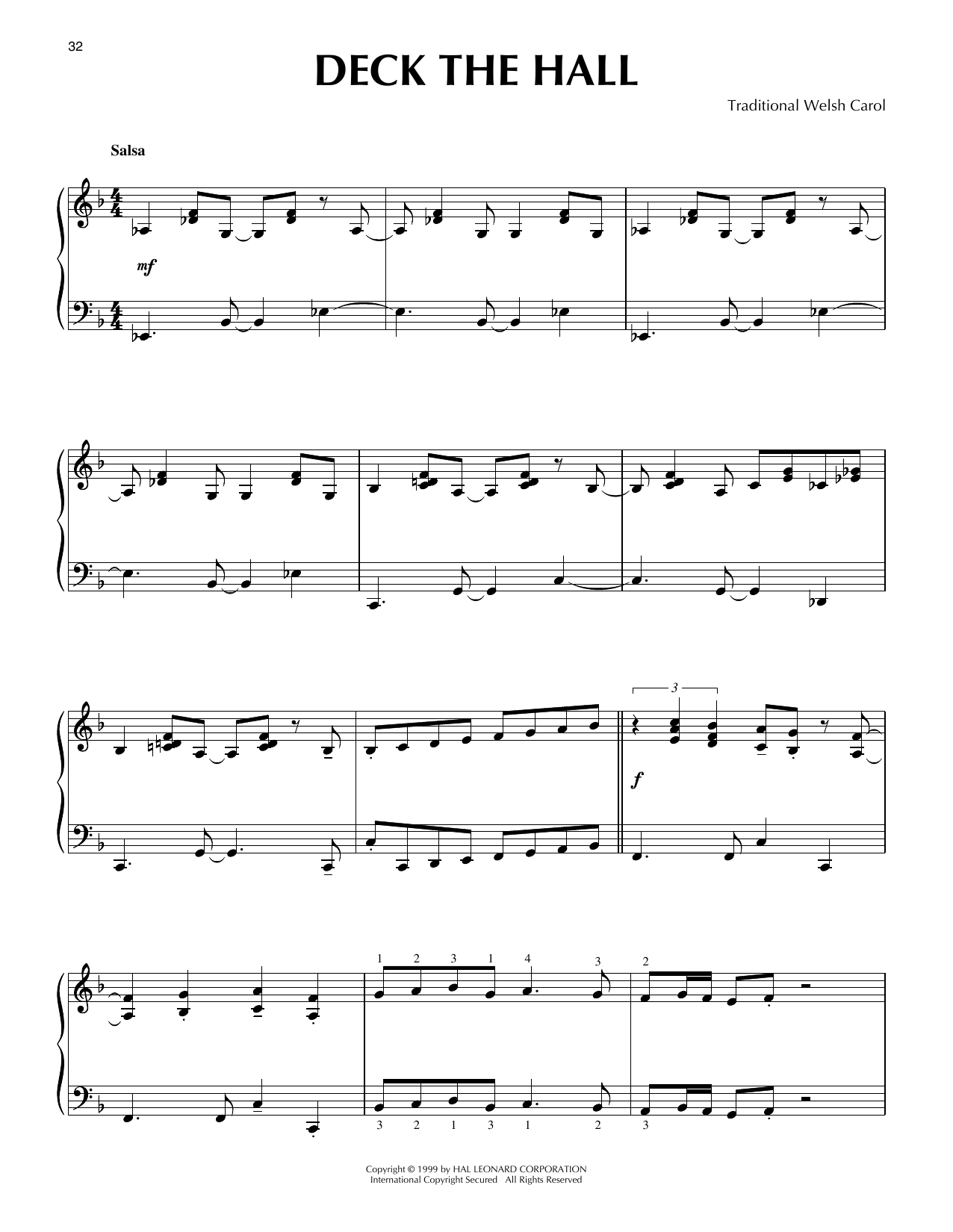 Product picture to: Deck The Hall [Jazz version] (arr. Frank Mantooth)