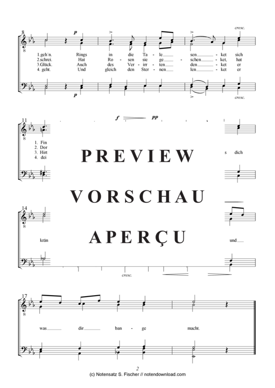 Product gallery: Page 3 of 3 Ein geistlich Abendlied , , (male choir)