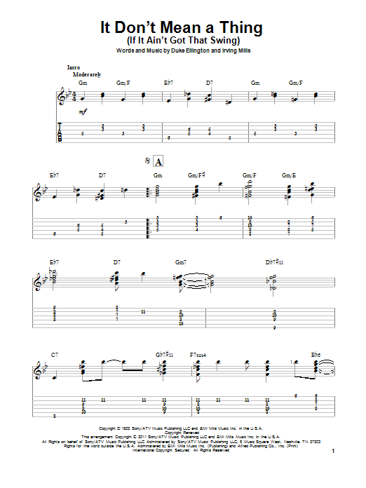 Produktbild zu: It Don't Mean A Thing (If It Ain't Got That Swing)