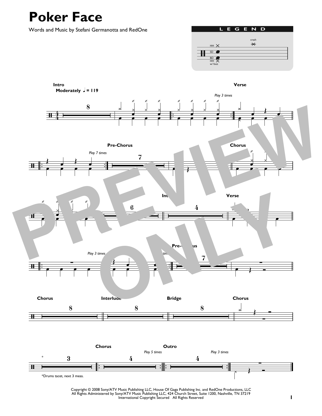 Product gallery: Page 1 of 1 Poker Face, Lady Gaga