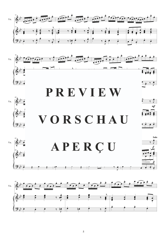Produktgalerie: Seite 6 von 11 Violin Concerto No.1 in B-Dur Op.9, , Violine und Cembalo