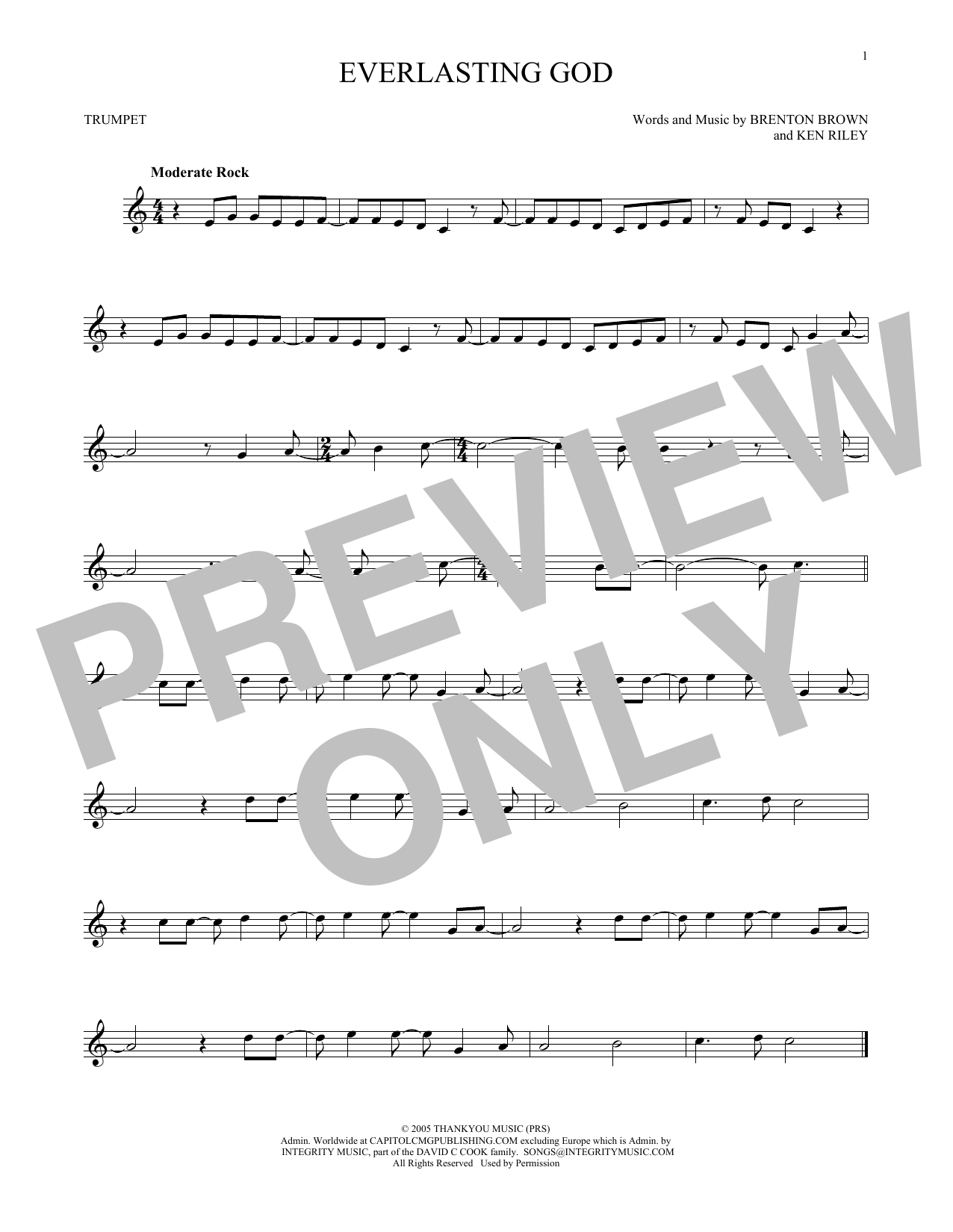 Produktgalerie: Seite 1 von 1 Everlasting God, Chris Tomlin, Trompete