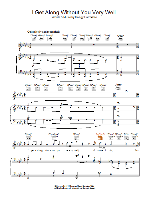 Produktbild zu: I Get Along Without You Very Well