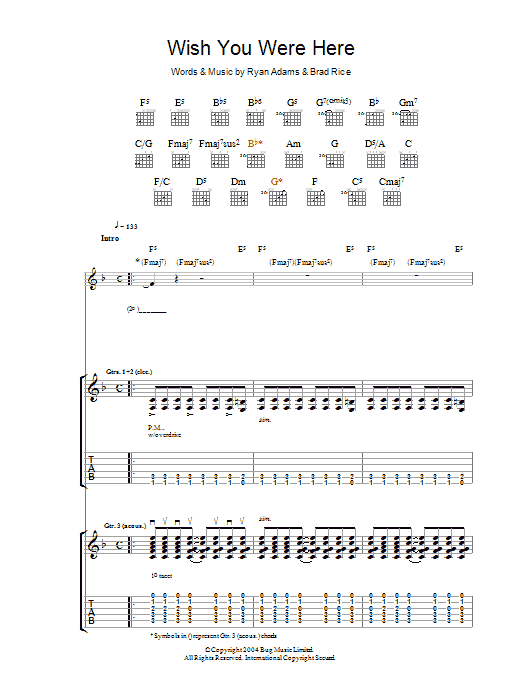Produktgalerie: Seite 1 von 1 Wish You Were Here, Ryan Adams, Gitarre