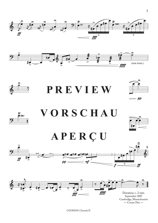 Produktgalerie: Seite 6 von 8 Clausula 1-III , , (Violoncello Solo)
