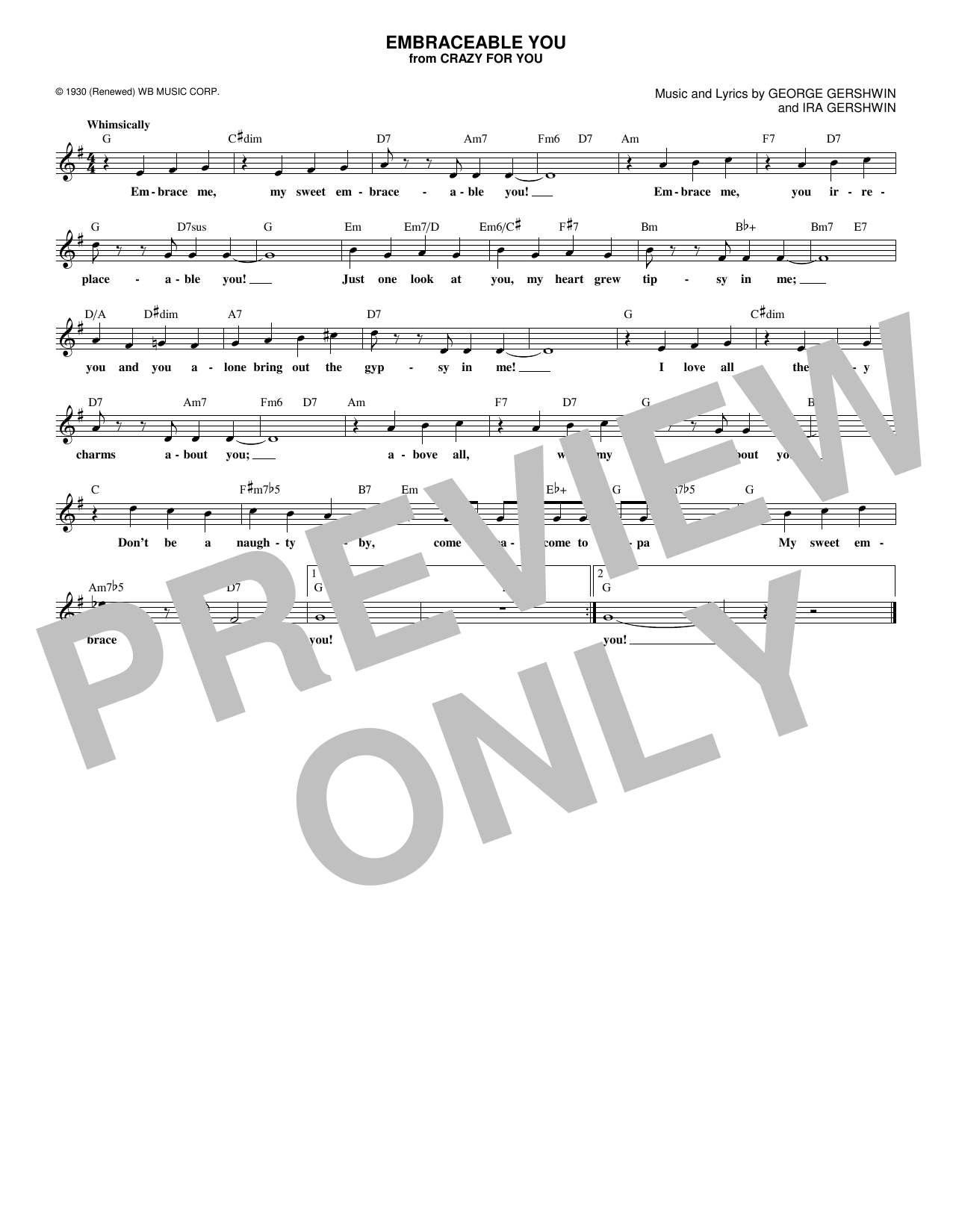 Produktbild zu: Embraceable You