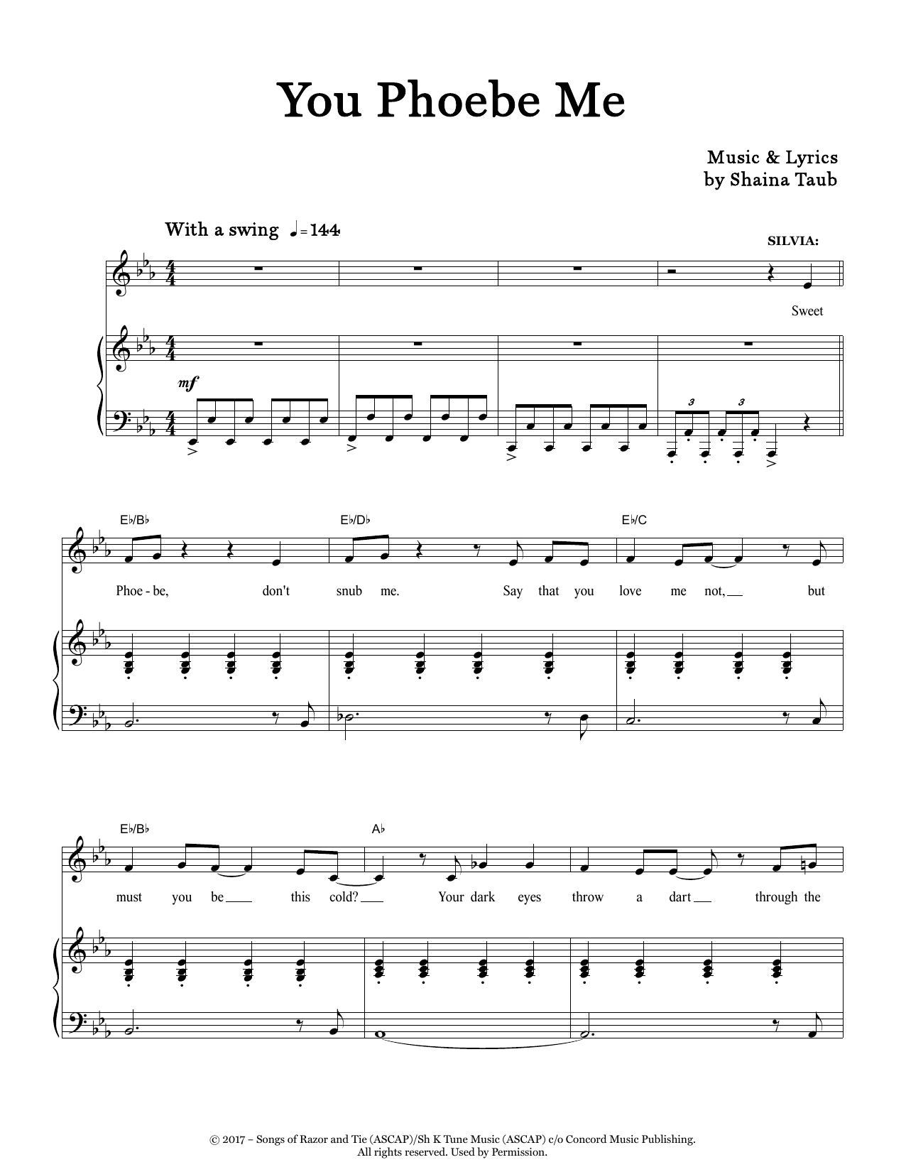 Produktbild zu: You Phoebe Me (from As You Like It)