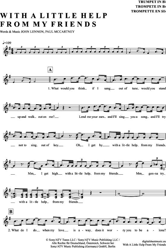 Produktbild zu: With a little help from my friends The Beatles