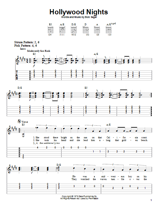 Product gallery: Page 1 of 1 Hollywood Nights, Bob Seger