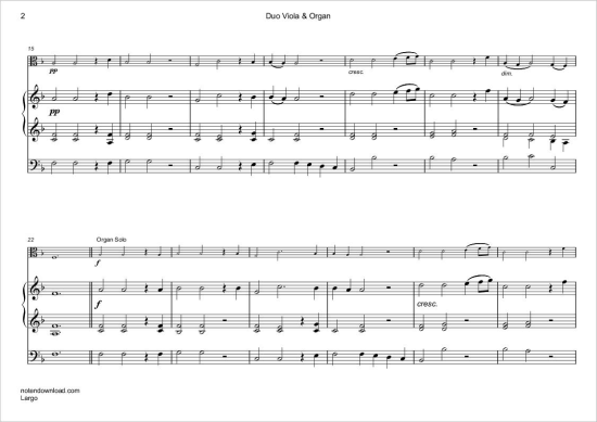 Product gallery: Page 3 of 5 Largo (Rinaldo: Arie der Almirena) , ,  (viola and organ)