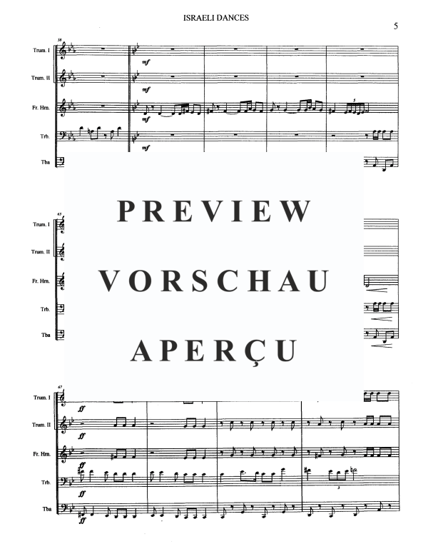 Produktgalerie: Seite 6 von 11 Israeli Dances, , BlechblÀserquintett