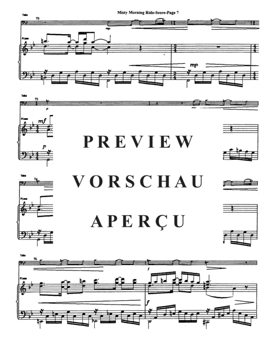 Produktgalerie: Seite 9 von 16 Misty Morning Ride , , (Tuba + Klavier)