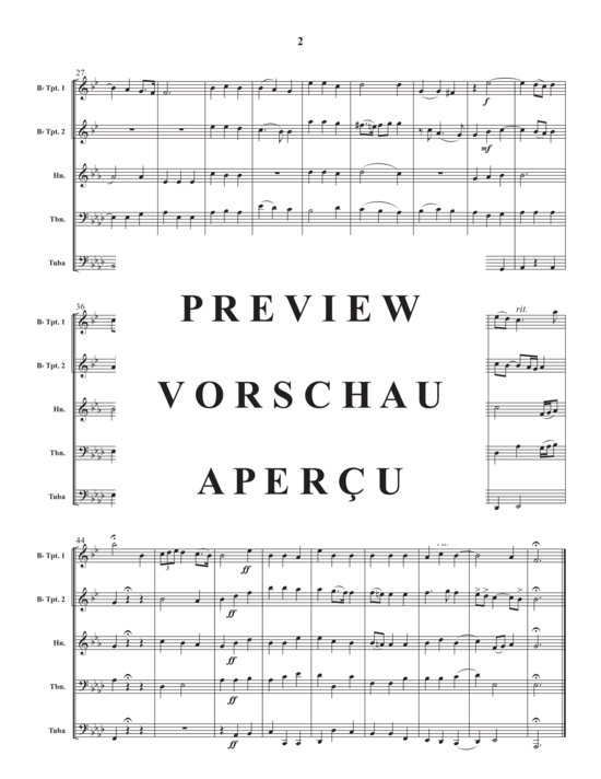 Produktgalerie: Seite 4 von 9 Love Ye The Lord , , (Blechbläser Quintett)