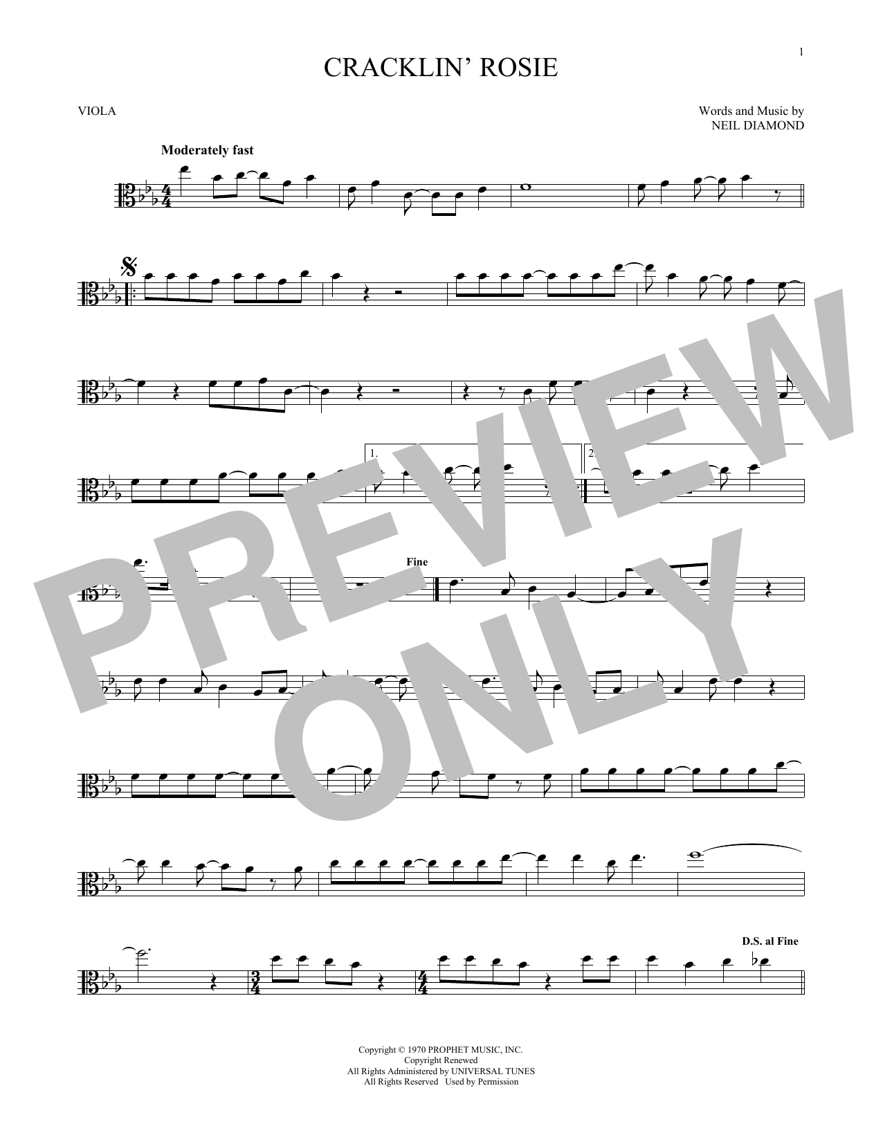 Product gallery: Page 1 of 1 Cracklin' Rosie, Neil Diamond