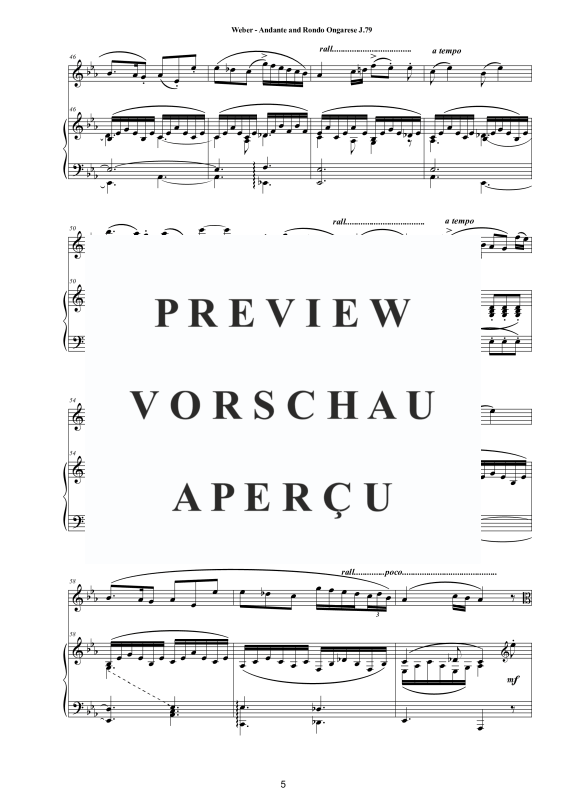 Produktgalerie: Seite 6 von 11 Andante & Rondo Ongarese J. 79, , Viola und Klavier