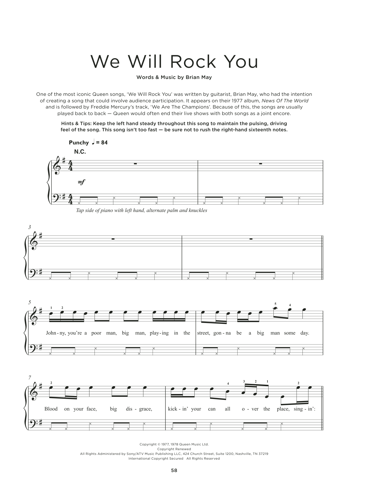 Product picture to: We Will Rock You