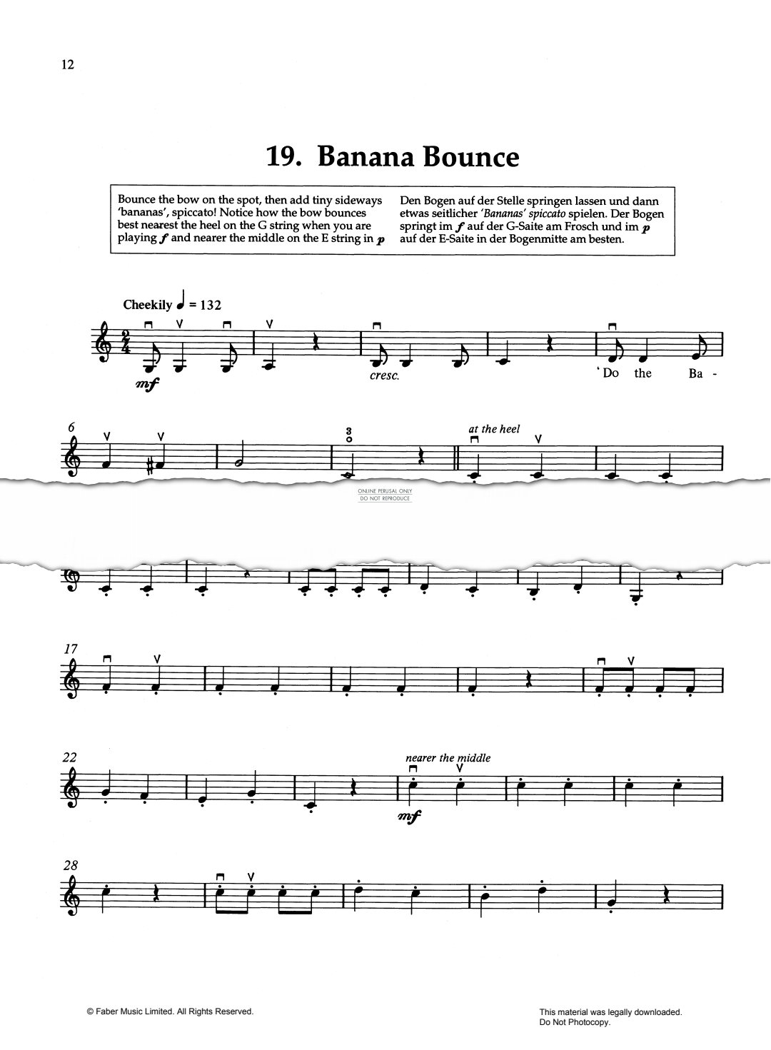 Produktgalerie: Seite 1 von 1 Banana Bounce, Mary Cohen, Violine