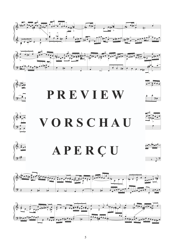 Produktgalerie: Seite 6 von 7 Fantasia und Fuge A-Moll BWV 904, , Klavier Solo