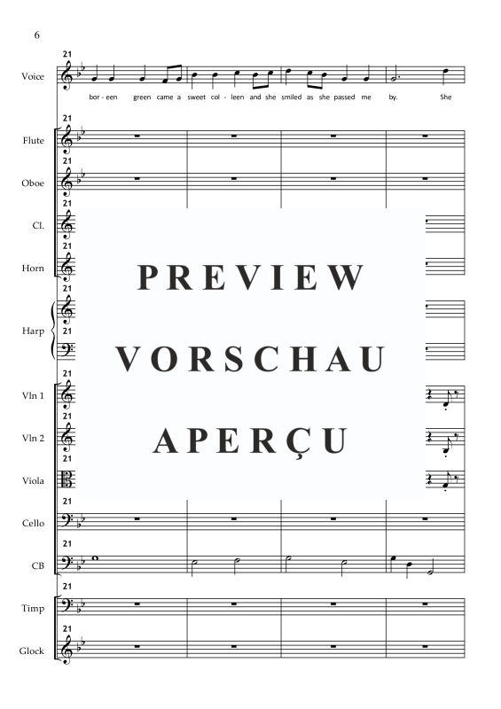 Produktgalerie: Seite 9 von 11 The Star of the County Down, , Solo Gesang und kleines Orchester