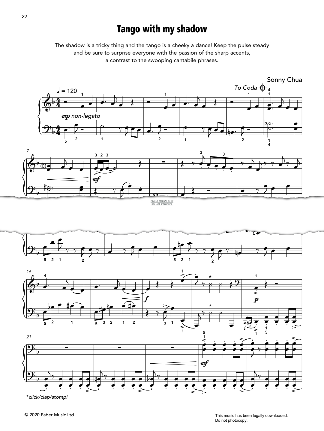 Produktgalerie: Seite 1 von 1 Tango With My Shadow, Sonny Chua, Klavier