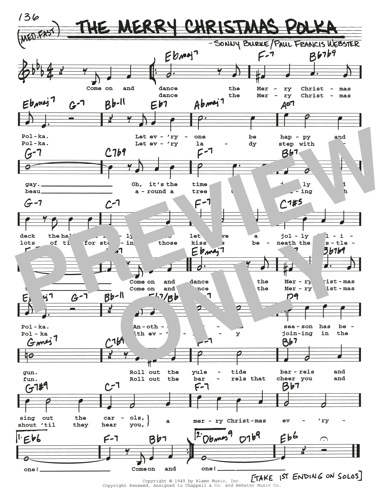 Product gallery: Page 1 of 1 The Merry Christmas Polka, Paul Francis Webster