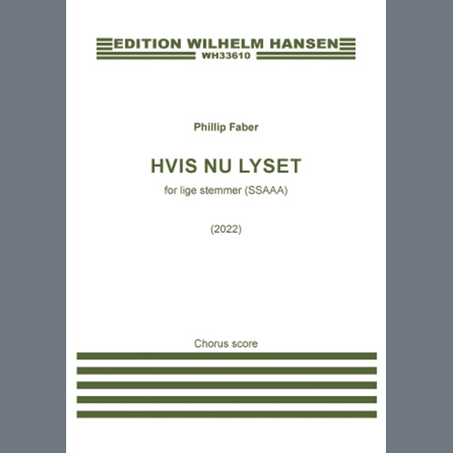 cover: Hvis Nu Lyset (SSAAA), Phillip Faber