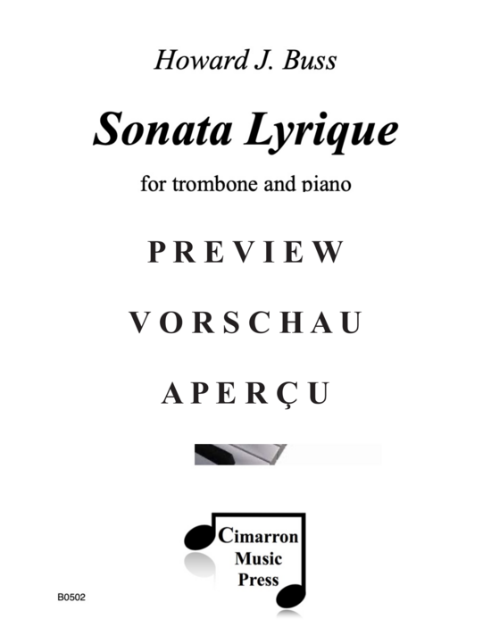 Product gallery: Page 2 of 21 Sonata Lyrique , , (trombone and piano)