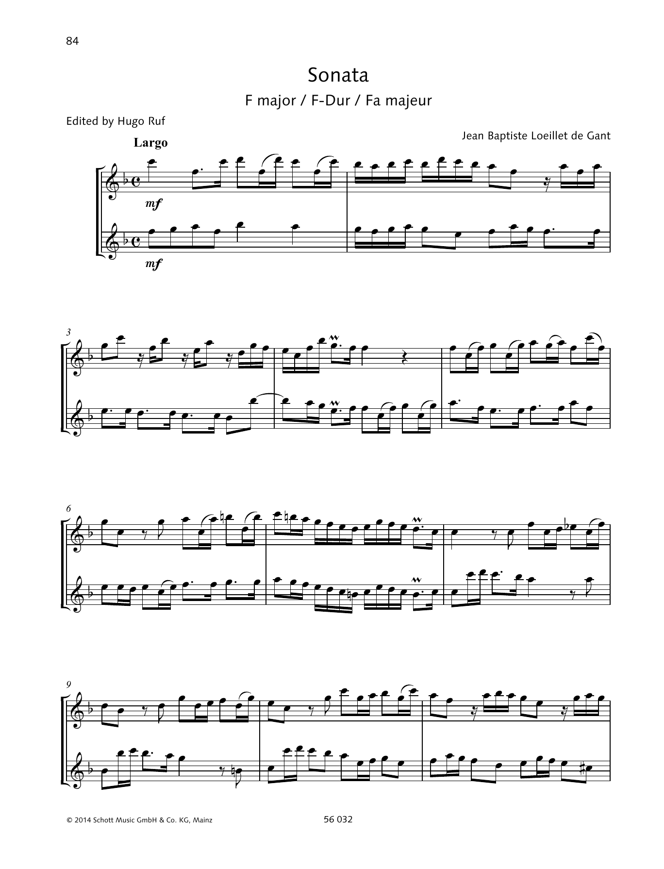 Produktgalerie: Seite 1 von 1 Sonata F Major, Baldassare Galuppi, Chor