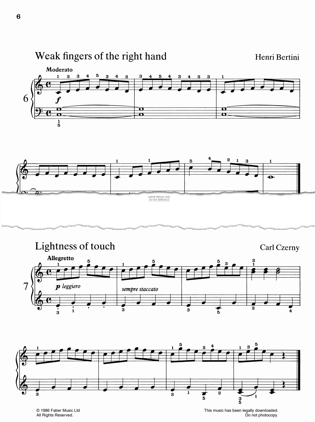Produktgalerie: Seite 1 von 1 Weak Fingers Of The Right Hand, Henri Bertini, Klavier