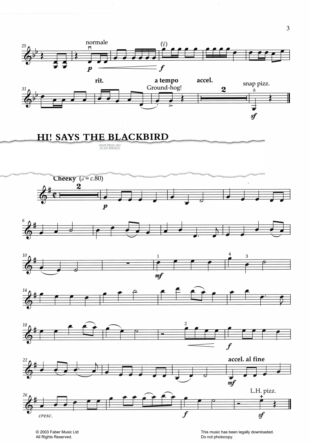 Product gallery: Page 1 of 1 Hi Says The Blackbird (from 'O Shenandoah!'), American Traditional