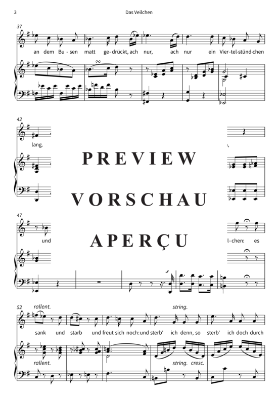 Produktgalerie: Seite 6 von 7 Das Veilchen , , Klavier Solo