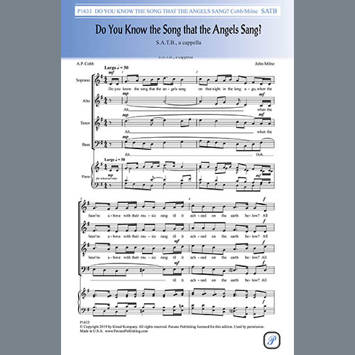 Product picture to: Do You Know The Song That The Angels Sang