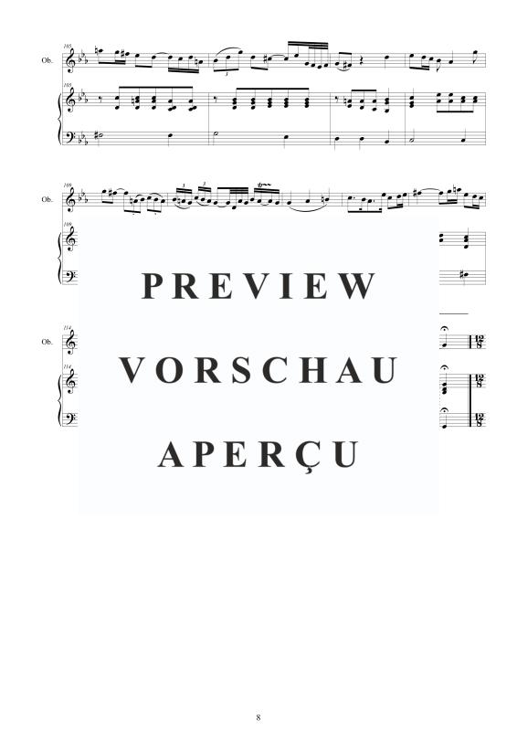 Produktgalerie: Seite 9 von 11 Oboensonate c-Moll, , Oboe und Cembalo