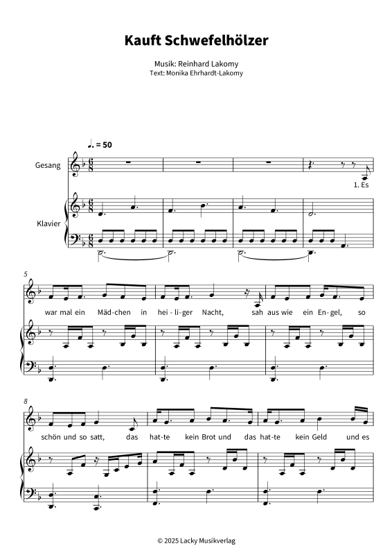 Produktgalerie: Seite 1 von 9 Kauft Schwefelhölzer, , Gesang und Klavier