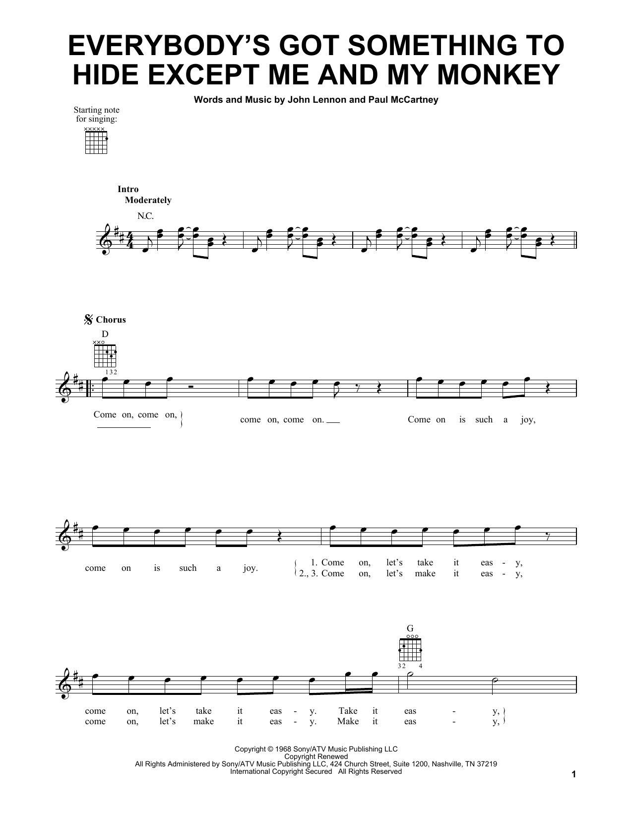 Produktbild zu: Everybody's Got Something To Hide Except Me And My Monkey