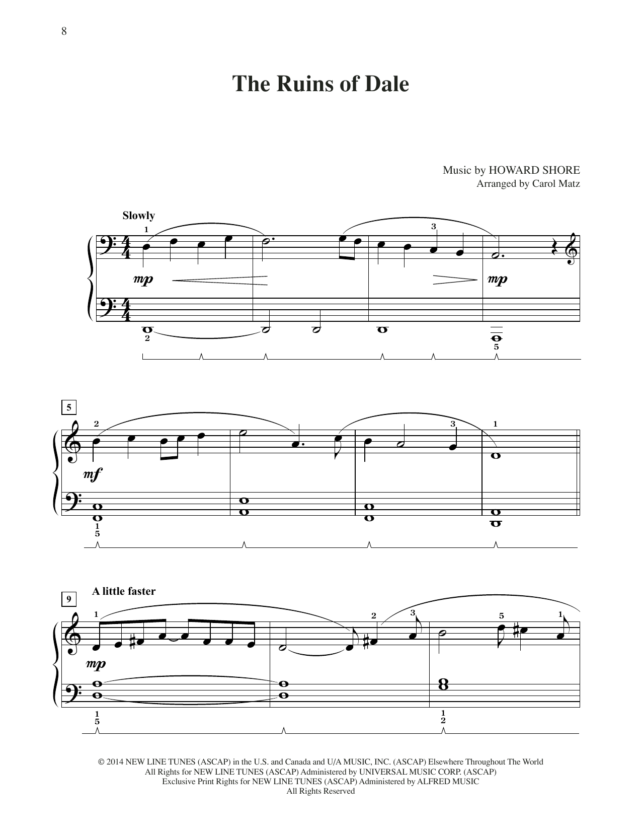 Produktbild zu: The Ruins Of Dale (from The Hobbit: The Battle of the Five Armies) (arr. Carol Matz)